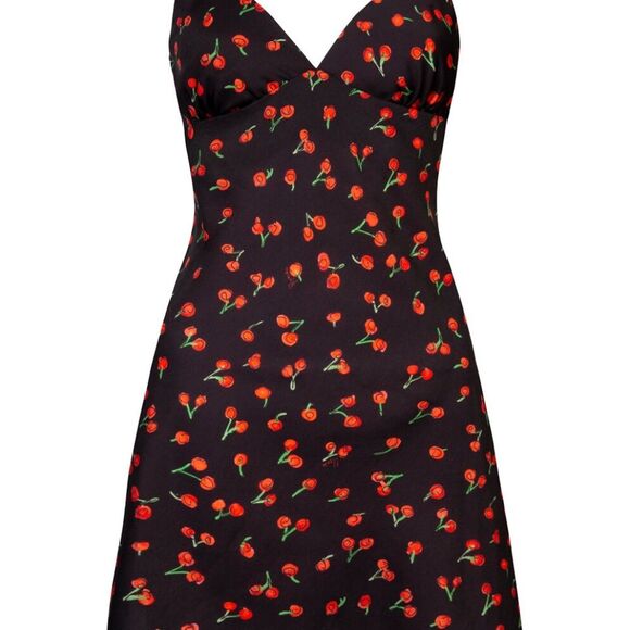 Monika the Label Alana Mini Slip Dress – Black Cherry - Picture 2 of 12